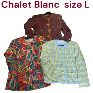 새상품급 샤레블랑 고져스, 버블 노카라 자켓 3종 L, 11호