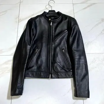 컨디션 최상 프릭스스토어 램 가죽 싱글 라이더 자켓 양가죽