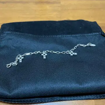 실버 크로스 모티브 체인 팔찌