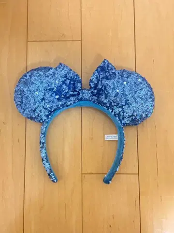 디즈니 스팽글 머리띠 블루