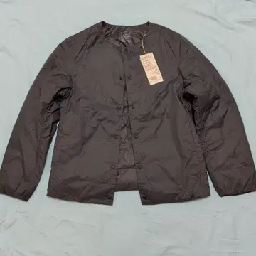 경량 다운 노카라 브라운 다운 자켓 XL 포켓터블 무인양품