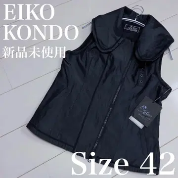 EIKO KONDO [ 미사용 새상품 ] 블랙 베스트 사이즈 42 변형