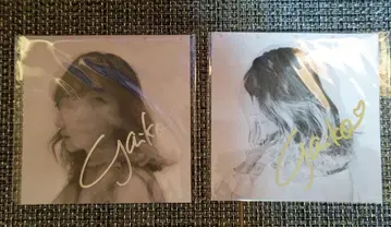 야이다 히토미 친필 사인 CD 자켓 2장 세트