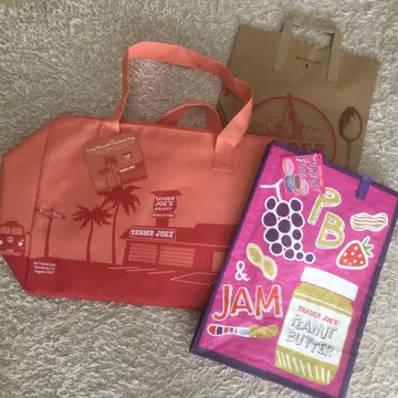 새상품 트레이더 조스 보냉백 라지 에코백 종이 봉투(덤)