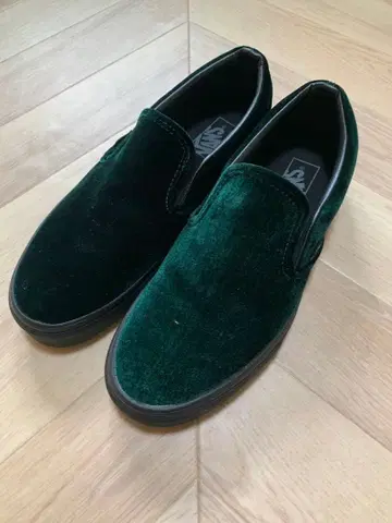 VANS CLASSIC 반스 클래식 슬립온 벨벳 그린