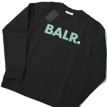 미사용 3만 BALR. 맨투맨 트레이닝복 속기모 S 블랙