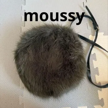 [ moussy ] 퍼 숄더백