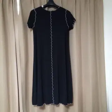 블랙 니트 원피스 반팔