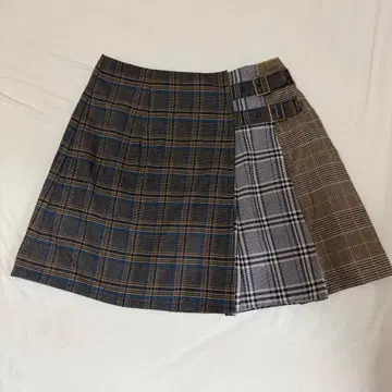 레이디 아젤 체크 미니 스커트