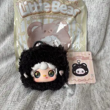 yooki little bear 봉제 인형 블랙 컬러 오로라 눈