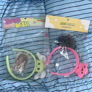 NCT WISH 에버랜드 머리띠 2개 세트 리쿠 밤