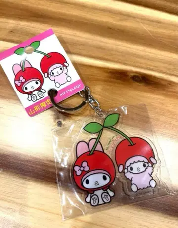 야마가타 한정 마이멜로디 체리 키링 레어 새상품 지역 한정