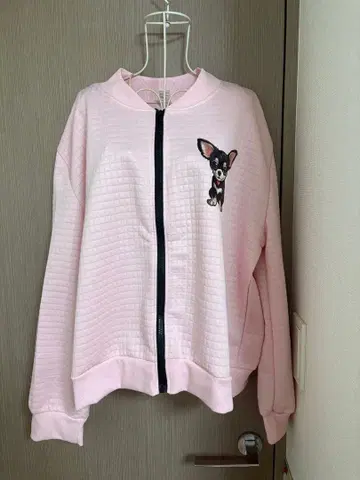 치와와&발바닥 패턴 블루종 사이즈 XL