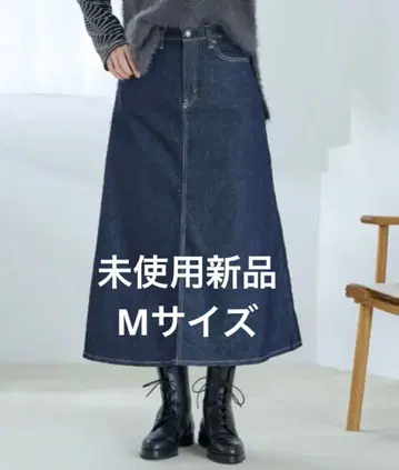 데님 스커트 SOMETHING 썸씽 플레어 데님 스커트 M 사이즈