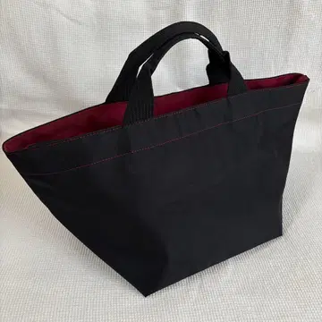 블랙/와인 토트백