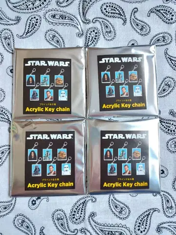 스타 워즈 아크릴 키체인 4세트