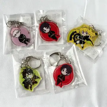 종말의 세라프 복권 타임 E상 아크릴 키링 5종