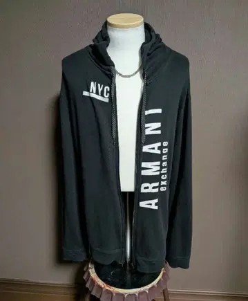 [ 고품질 ] Armani Exchange 긴팔 후드 부착 지퍼 후드티
