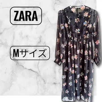 ZARA 플라워 프린트 롱 원피스 M 사이즈