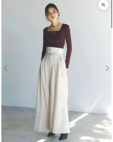 anuans 벨티드 하이웨스트 팬츠