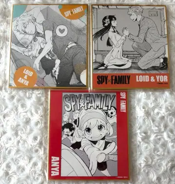 스파이 패밀리 SPY x FAMILY 미니 색지 컬렉션 원작 3장 세트