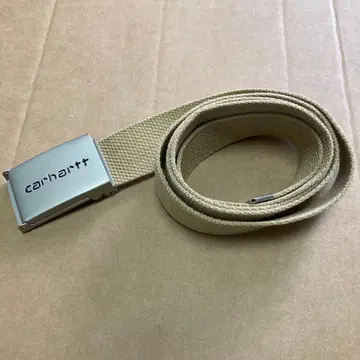 Carhartt 베이지 캔버스 벨트