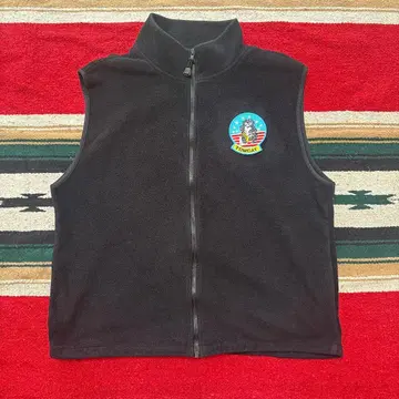 멕시코제 90s XL 플리스 베스트 톰캣 와펜