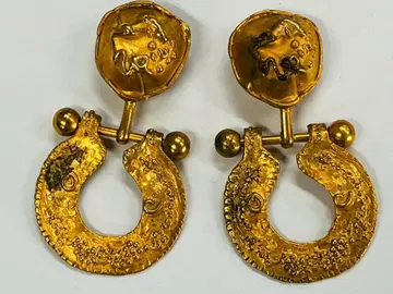 MARIA PIA DE LA FELD 빈티지 말발굽 골드 귀찌