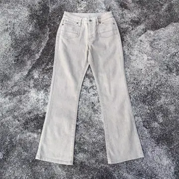 라이트 그레이 플레어 팬츠