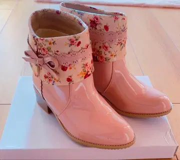 axes femme 액시즈 접이식 레인부츠 핑크