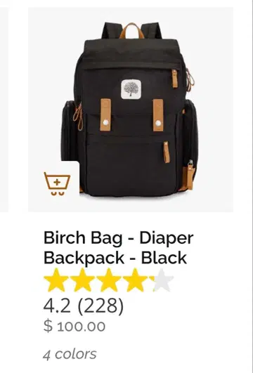 [ 새상품급 ] Parker Baby 마더스 백팩