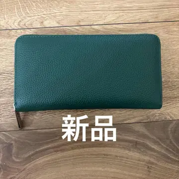 다크 그린 가죽 장지갑 새상품