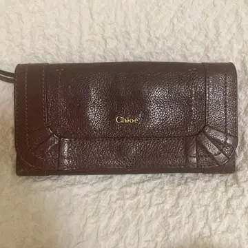끌로에 브라운 가죽 장지갑