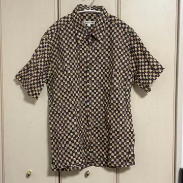 올 패턴 셔츠 파랑 패턴