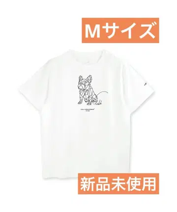 프린트 반팔 티셔츠 (프렌치불/지오메트릭) 화이트