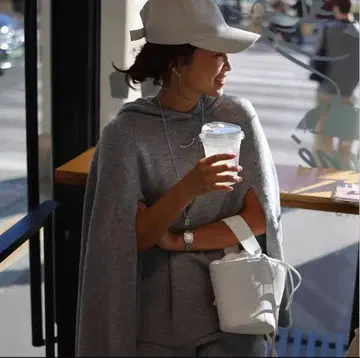 gypsohila GPG-607 니트 판초 그레이