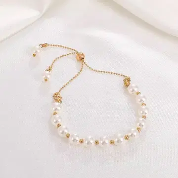 펄과 골드의 팔찌