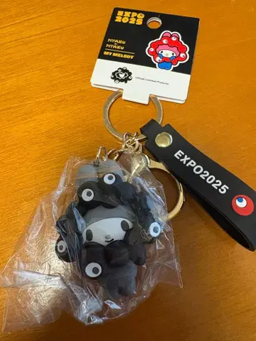 [ 마이멜로디 ] 블랙 미야쿠미야쿠 산리오 입체 키링