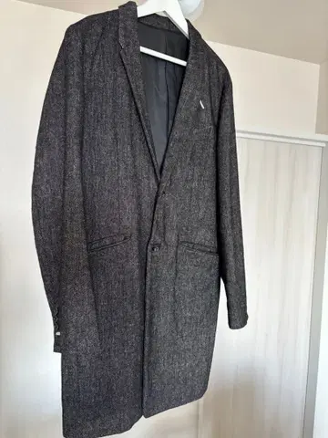 TAKEO KIKUCHI 다크 그레이 롱 자켓