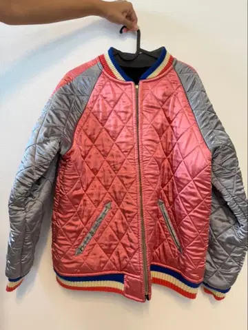 여성용 리버서블 퀼팅 자켓