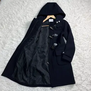 STUDIOUS 네이비 더플 코트 후드 부착 1 사이즈