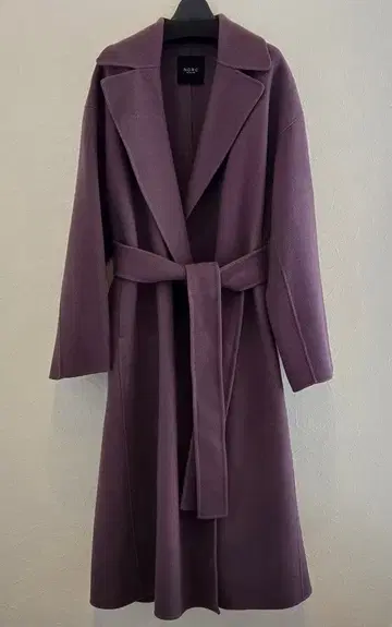 N.O.R.C 노크 울 리버 롱 코트 퍼플 미사용 새상품