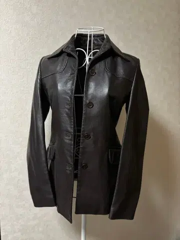 Le Verseau 이탈리아제 천연 가죽 자켓 여성용