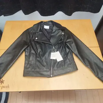 블랙 M 사이즈 더블 라이더 자켓