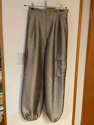 anuke 실버 계열 카고 팬츠
