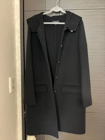 JOSEPH 후드 부착 롱 코트 36