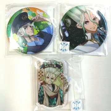 Dr.STONE 이시가미 센쿠 캔뱃지 아크릴 키링