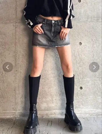 GYDA 데님 미니 스커트