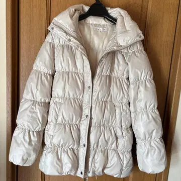 manics 후드 부착 화이트 다운 자켓 사이즈 2