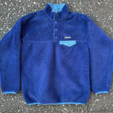 Patagonia 00s 그리세이드 스냅t 레어 모델 네이비 호배색